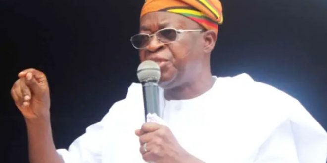 OSUN 2022 :  MY Administration is leaving behind for the incoming government ,the sum of N14billion in the State’s coffers, Oyetola Boast